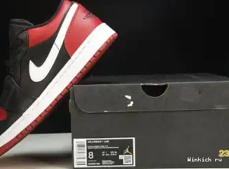 Low “Alternate Jordan Bred 1 Toe” 0429